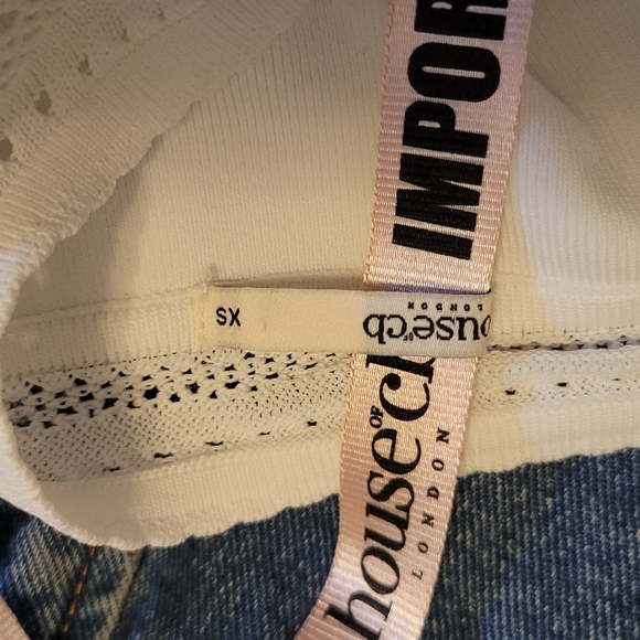 House of Cb 'Sarelle' Ivory Dainty Ribbed Knit Mini Skirt - Picture 9 of 12